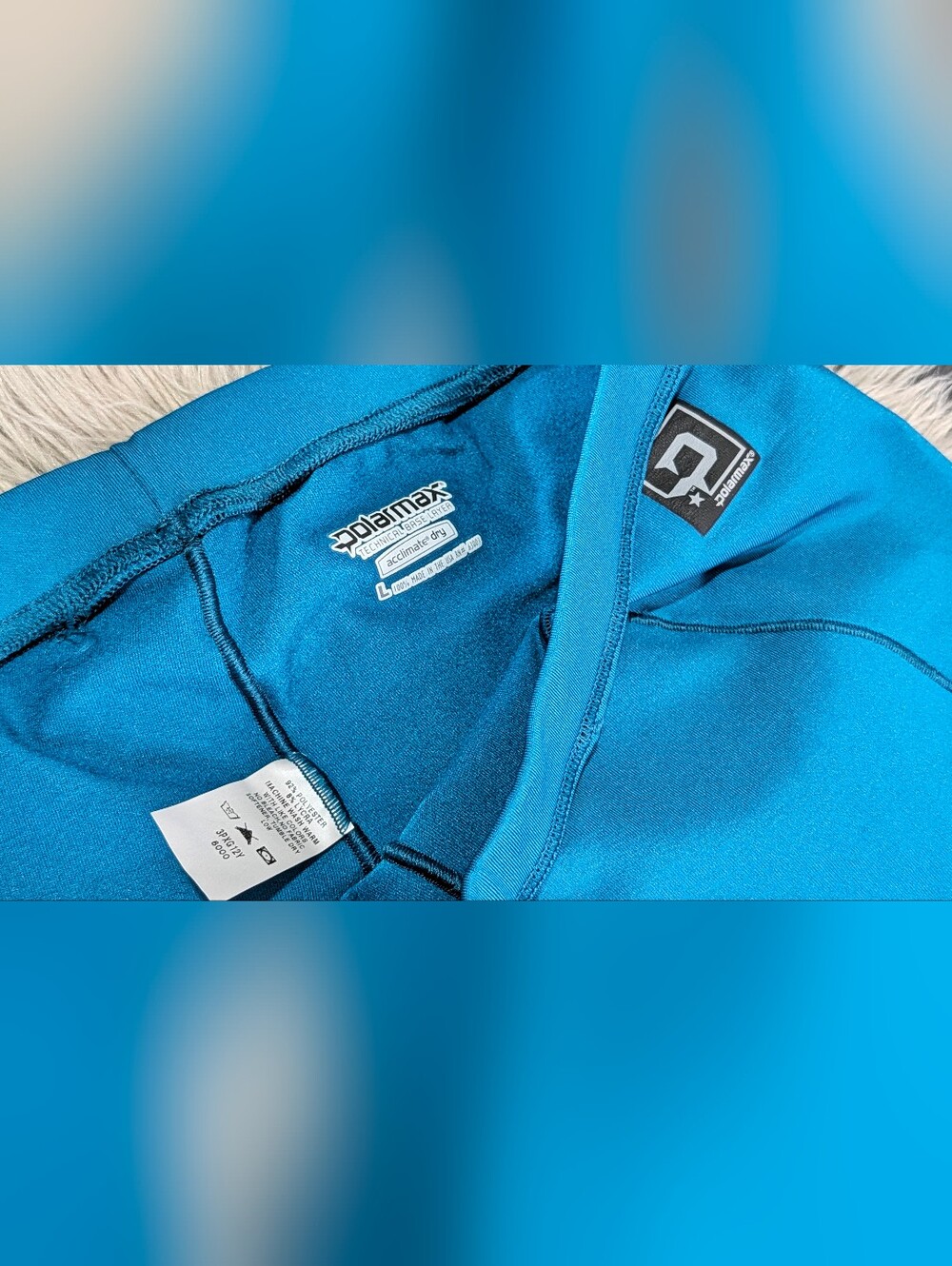 Polarmax Blue Acclimate Dry Leggings LG - Picture 4 of 7